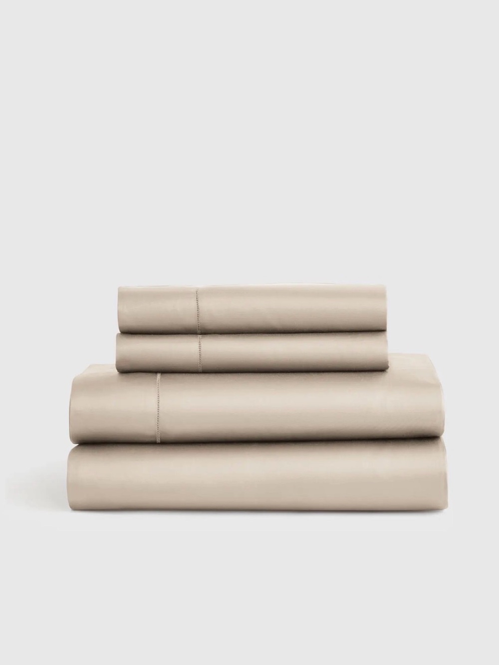 Quince Signature Giza Cotton Sateen Sheet Set - Queen - Sand